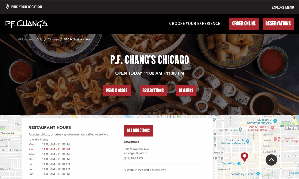 Location pages
