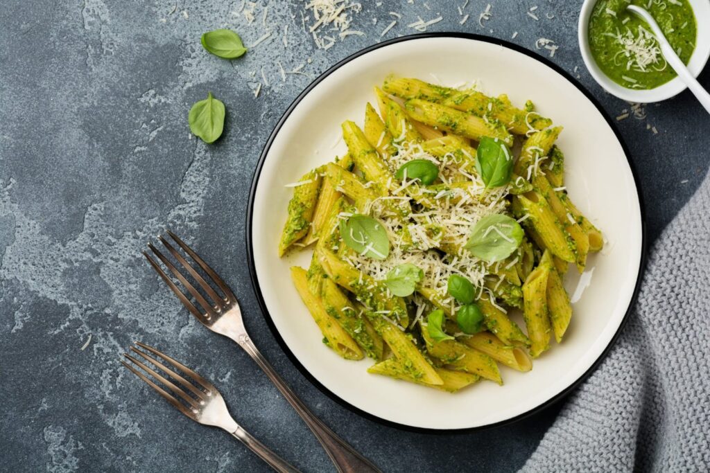What is typical Italian food? One of them is Pesto Pasta