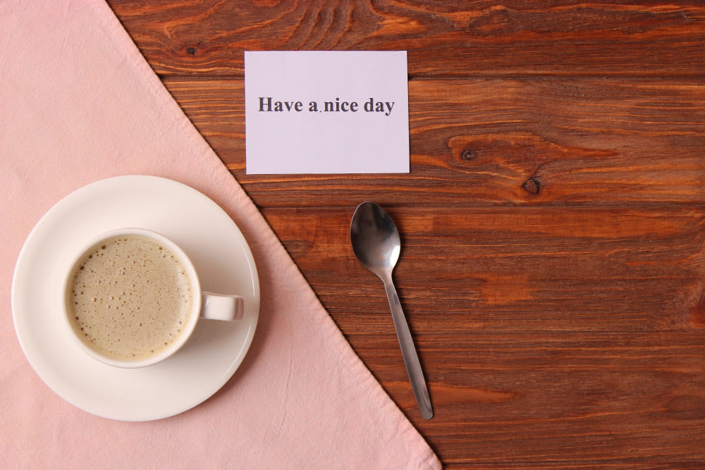 A restaurant card