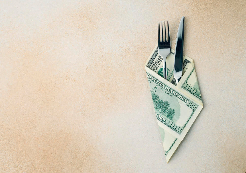 A restaurant fee
