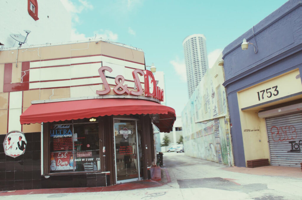 An exterior of a greasy spoon