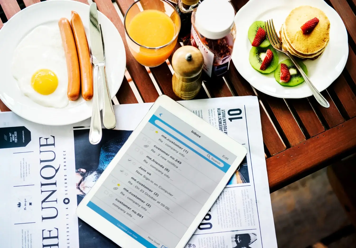 Flexible menu