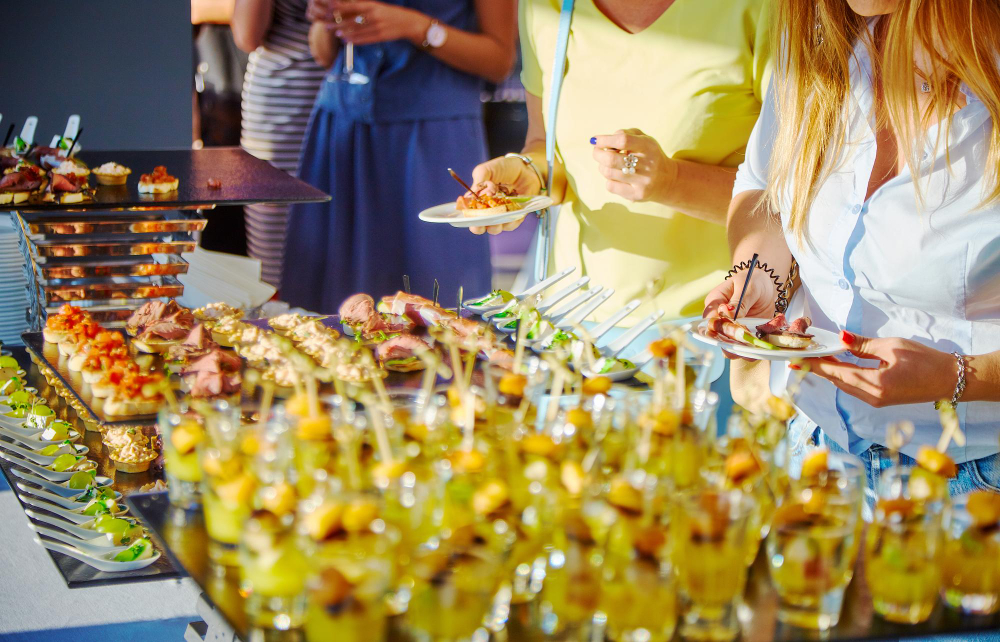 Buffet at a conference