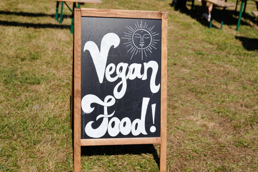 Vegan food sign