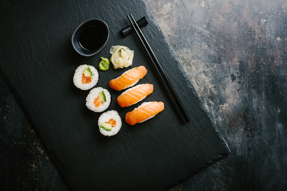 Minimalist sushi image