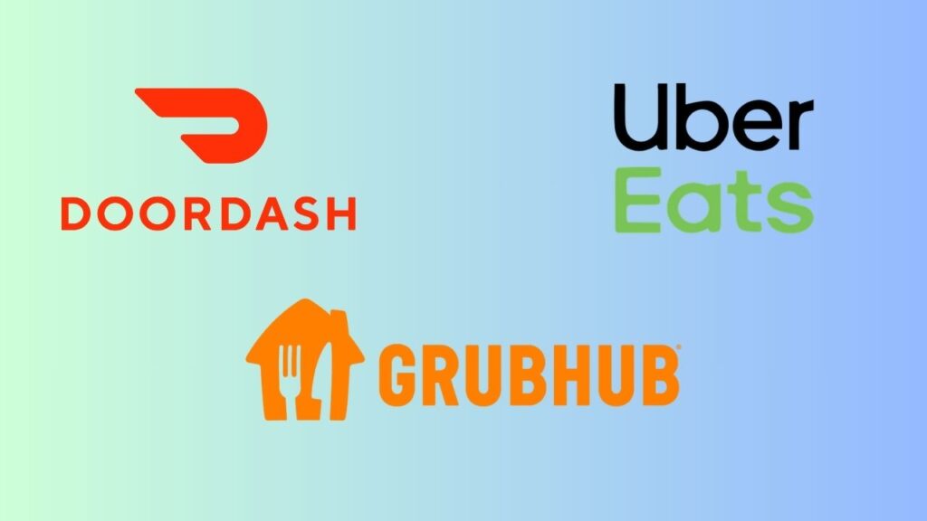 Food delivery apps logo